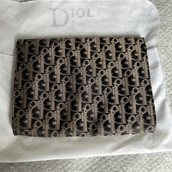 DIOR Monogram weaved fabric clutch Bag - Picture 2 of 4
